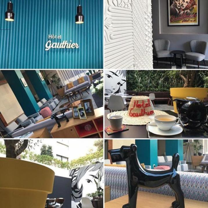 Boutique Hotel Gauthier Restaurant Terrasse Casablanca Exterior foto